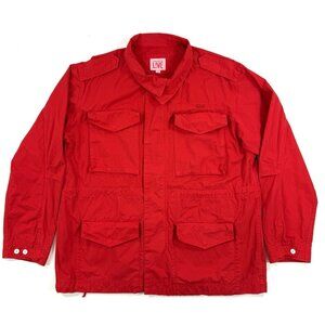 Lacoste Live Parka Chore Barn Coat Size 56 Large XL Canvas Windbreaker Jacket